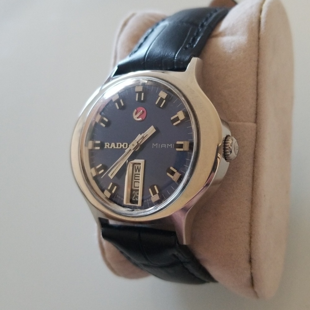 Vintage Mens Rado Automatic Day/Date Miami